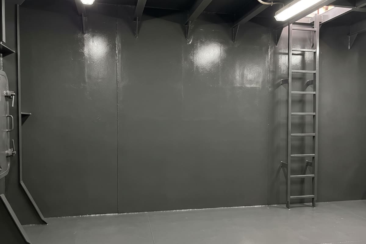 Completed bulkhead renewal with coating reinstated